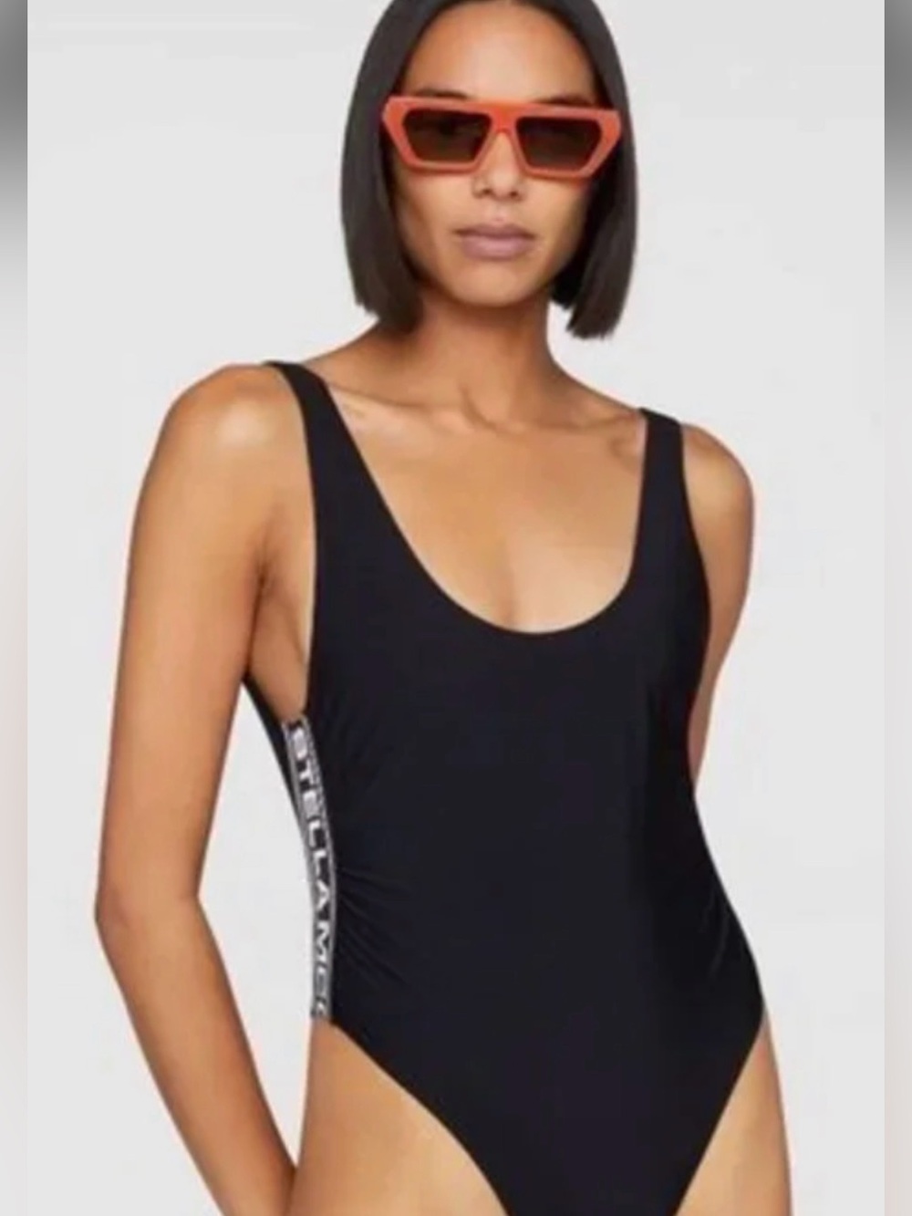 NWT Stella McCartney Black One-Piece Swimsuit M/L
